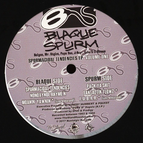 Blaque Spurm - Spurmacidal Tendencies White/Grey Vinyl Edition