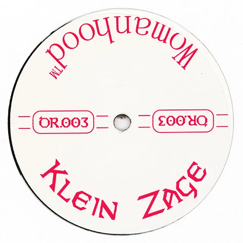 Klein Zage - Womanhood EP