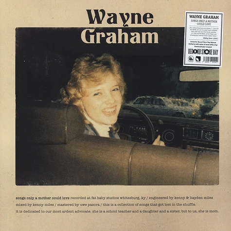 Wayne Graham - Songs Only A Mother Could Love White Vinyl Record Store Day 2019 Edition