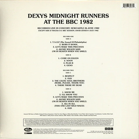 Dexys Midnight Runners - At The BBC 1982 Colored Vinyl Record Store Day 2019 Edition