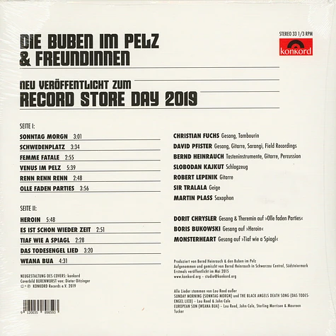 Die Buben Im Pelz - Die Buben Im Pelz & Freundinnen Record Store Day 2019 Edition
