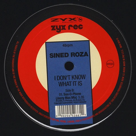 Sined Roza - I Don't Know What It Is