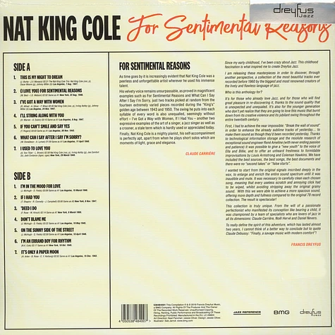Nat King Cole - For Sentimental Reasons
