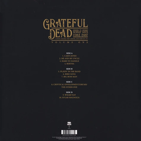 Grateful Dead - The Wharf Rats Come East Volume 1