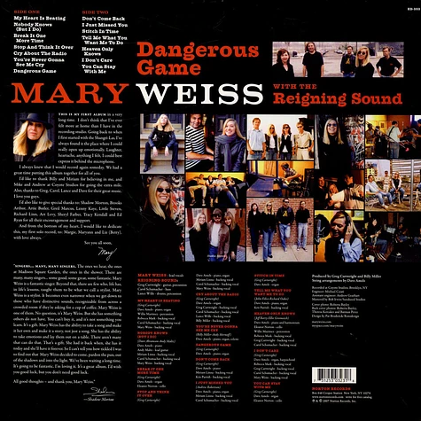 Mary Weiss With Reigning Sound - Dangerous Game
