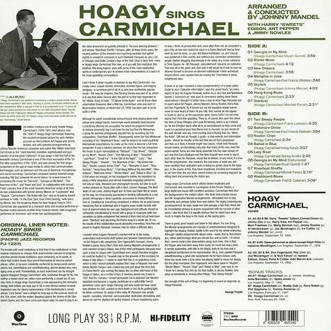 Hoagy Charmichael - Hoagy Sings Charmichael