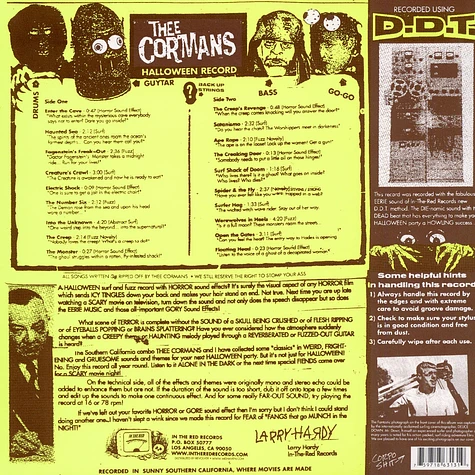 Thee Cormans - Halloween Record W/ Sound Effects
