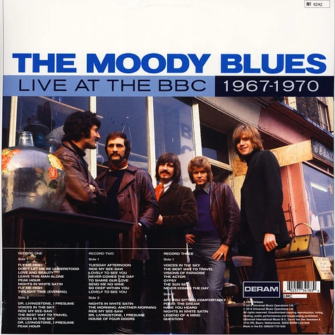The Moody Blues - Live At The BBC: 1967-1970 Limited Triple Vinyl Deluxe Edition