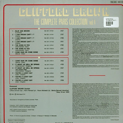Clifford Brown - The Complete Paris Collection Vol. 4