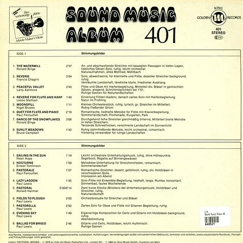 V.A. - Sound Music Album 401 (Stimmungsbilder)