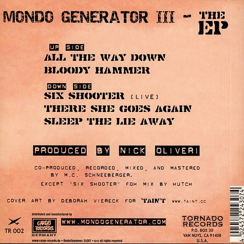 Mondo Generator - III - The EP
