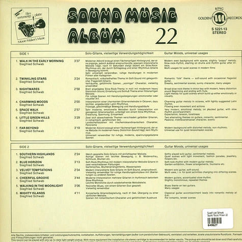 Siegfried Schwab - Sound Music Album 22