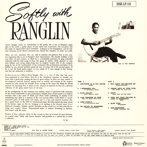 Ernest Ranglin - Softly With Ranglin