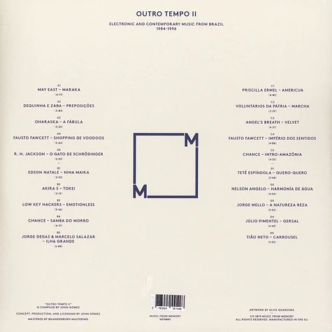 V.A. - Outro Tempo II Electronic And Contemporary Music From Brazil 1984-1996