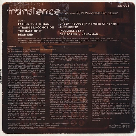 Wreckless Eric - Transience