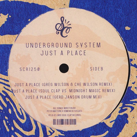 Underground System - Just A Place Remixes EP