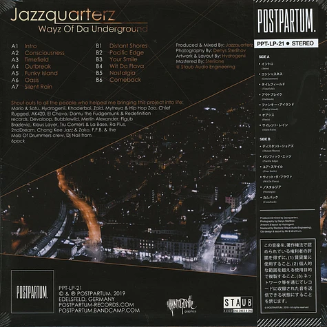 Jazzquarterz - Wayz Of Da Underground Black Vinyl Edition