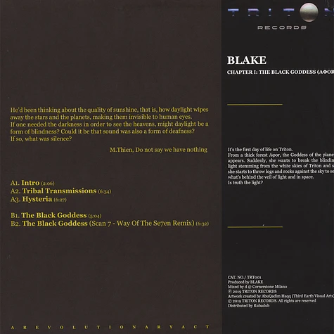 Blake - Chapter I : The Black Godess