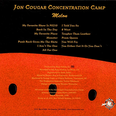 Jon Cougar Concentration Camp - Melon