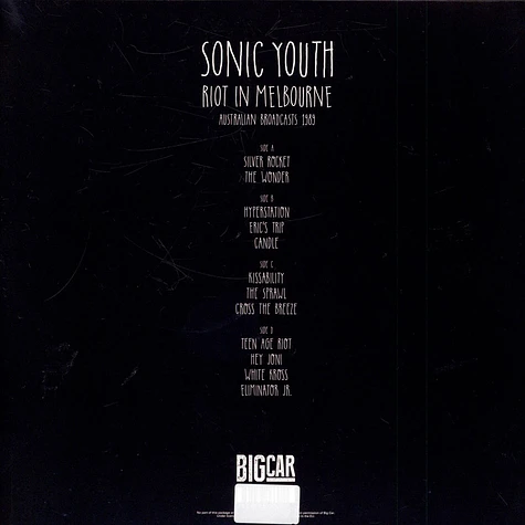 Sonic Youth - Riot In Melbourne