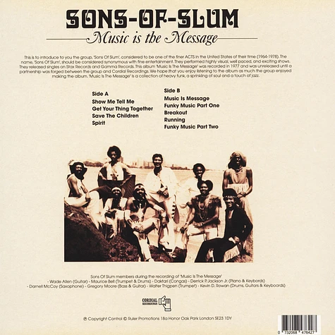 Sons Of Slum - Music Is The Message