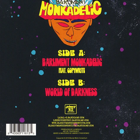 Bloody Monk Consortium - Barliament Monkadelic Feat. Copywrite / World Of Darkness Purple Vinyl Edition