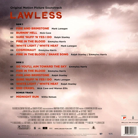 Nick Cave & Warren Ellis - Lawless: Original Motion Picture Soundtrack