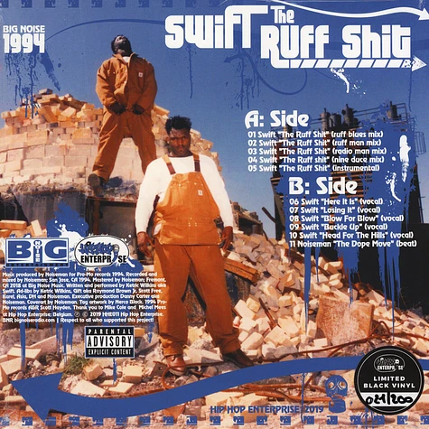 Swift - The Ruff Shit Black Vinyl Edition