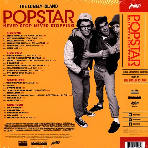 The Lonely Island - OST Popstar: Never Stop Never Stopping