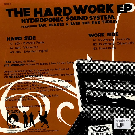 Hydroponic Sound System - The Hard Work Ep