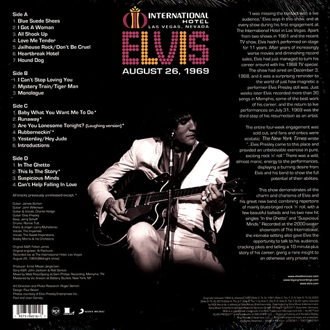 Elvis Presley - Live At The International Hotel, Las Vegas, Nv Aug
