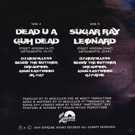Benny The Butcher, DJ Mercilless, Asun Eastwood, Dreadpool, Junior Cat, RJ Payne - Dead U A Guh Dead / Sugar Ray Leonard