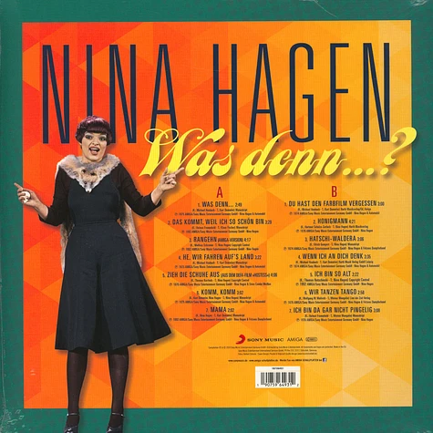 Nina Hagen - Was Denn? Orange Vinyl Edition