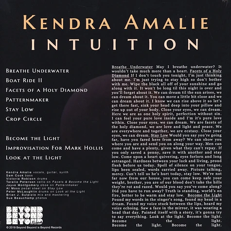 Kendra Amalie - Intuition Black Vinyl Edition