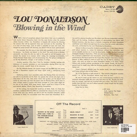 Lou Donaldson - Blowing In The Wind