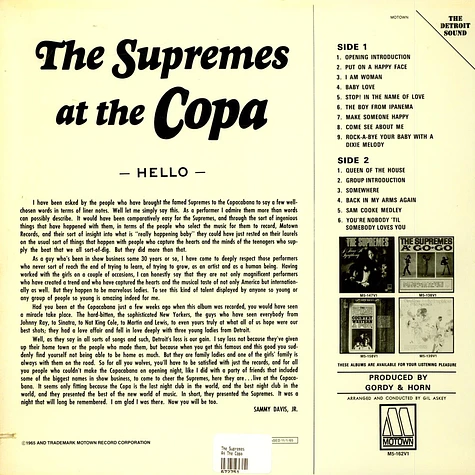 The Supremes - At The Copa