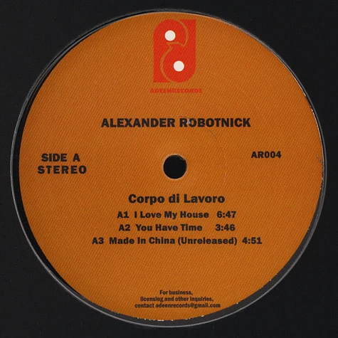 Alexander Robotnick - Corpo Di Lavoro
