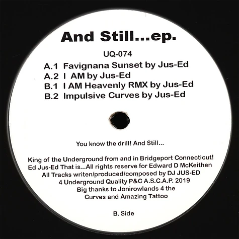 Jus-Ed - And Still EP