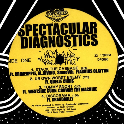 Spectacular Diagnostics - EP Feat. Crimeapple, Al Divino, Smoovth, Conway And More