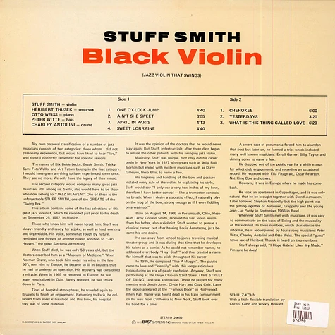 Stuff Smith - Black Violin