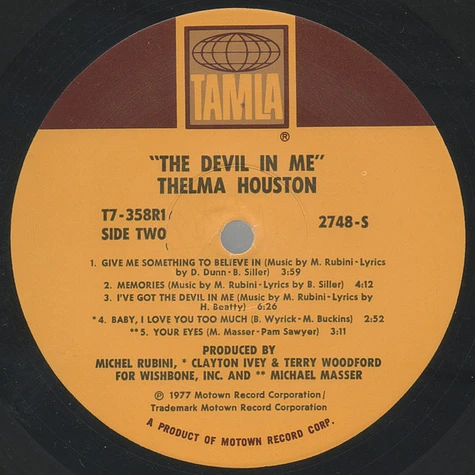 Thelma Houston - The Devil In Me