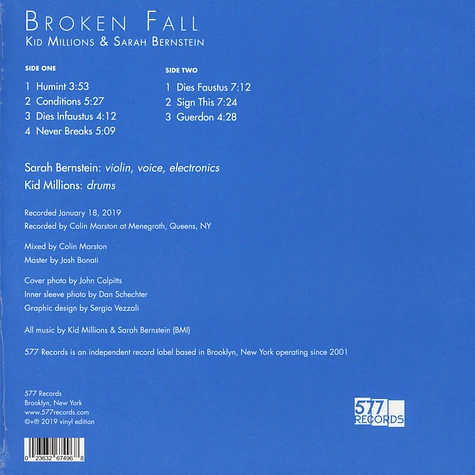 Kid Millions & Sarah Bernstein - Broken Fall