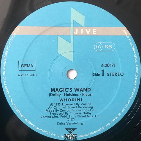 Whodini - Magic's Wand