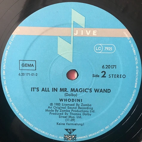 Whodini - Magic's Wand