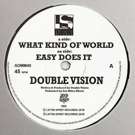 Double Vision - What Kind Of World / Easy Does It
