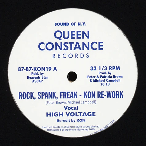 High Voltage & Chain Reaction - Rock, Spank, Freak (Kon Re-Work) / Dance Freak (Moplen Re-Freak)