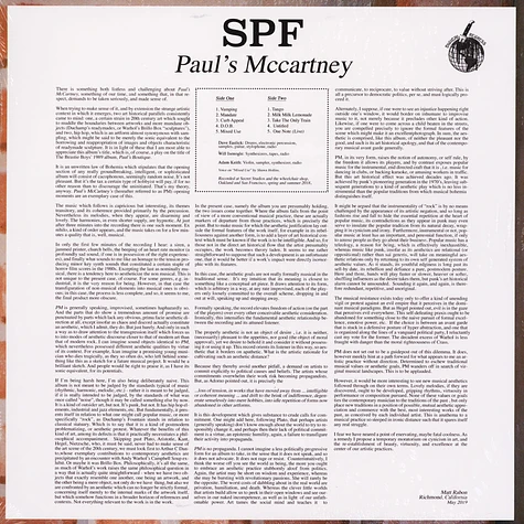 Spf - Paul's Mccartney