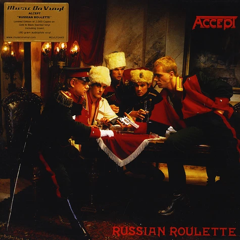 Accept - Russian Roulette Limited Numbered Gold & Black Vinyl Edition