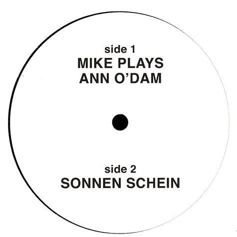 Mike Simonetti - Mike Plays Ann O'dam / Sonnen Schein