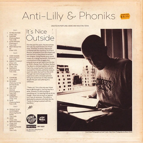 Anti-Lilly & Phoniks - It's Nice Outside Orange Vinyl Edition